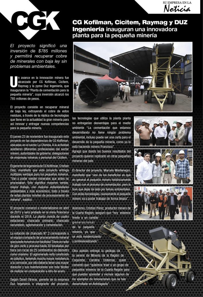 Reportaje sobre el compromiso social de CGK